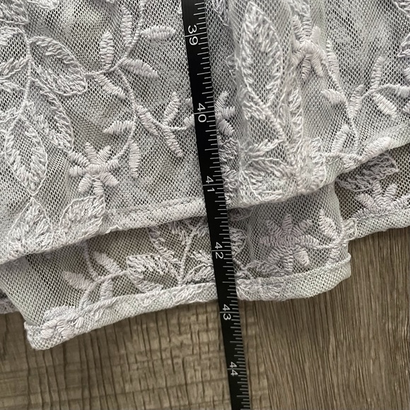 Free People Mountain Laurel Lace Crochet Dress Morning Mist - Picture 9 of 12